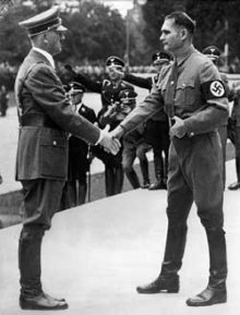 Rudolf Hess with Adolf Hitler