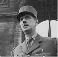General Charles de Gaulle at the Liberation of Paris